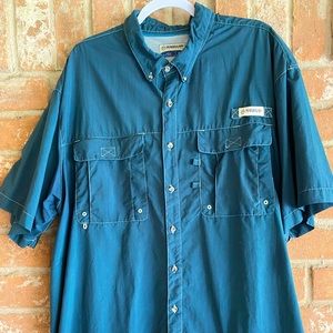 Magellan 2XL Navy fishing shirt